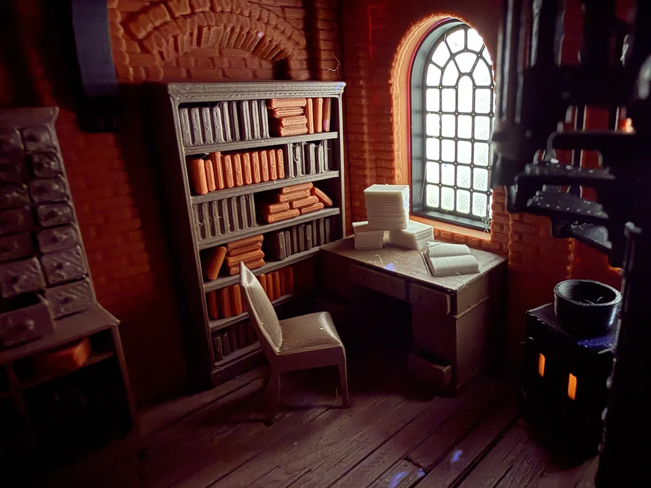 Victorian Clock Tower - A Book Nook Timepiece view 4