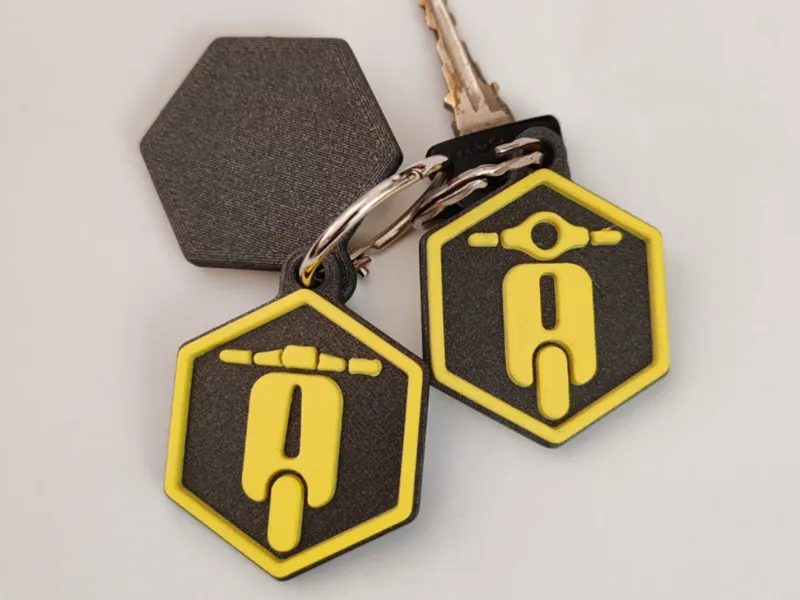 FAST PRINT VESPA KEYCHAIN