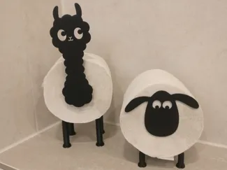 Cute Alpaca ToiletPaperHolder ClickSystem 1Colour