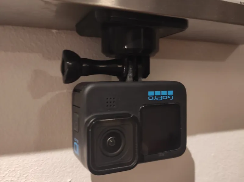 Magnetic mount for GoPro