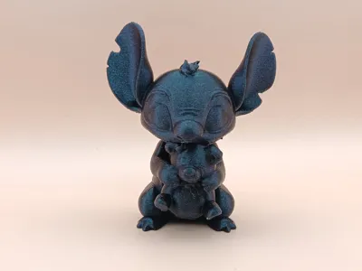 Chibi Lilo & Stitch & Angel by Aleandrus MakerWorld: Download Free 3D ...