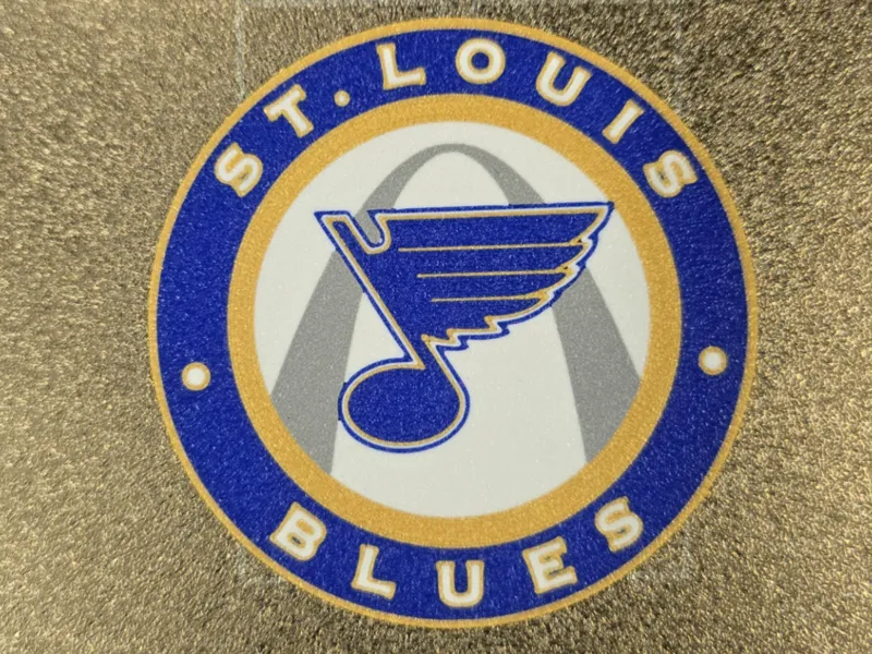 Blues Coaster set With Imprinted Holder