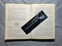 50mm x 150mm I Read to Escape Reality Bookmark - Flatforge