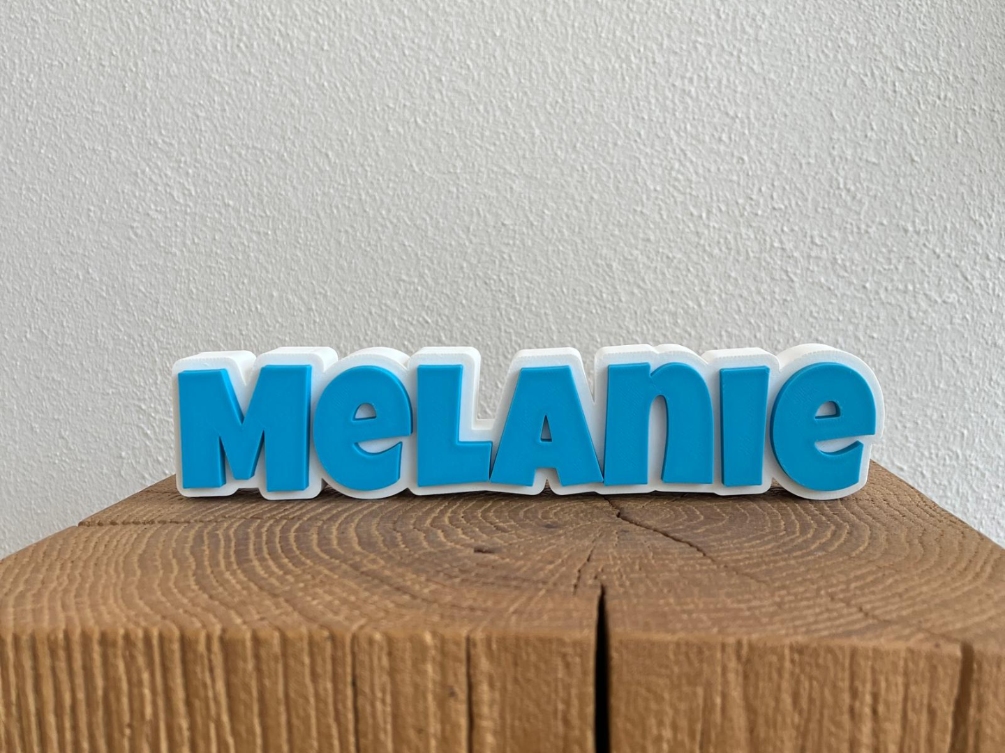 Customizable 3D name sign parametric generator - 1