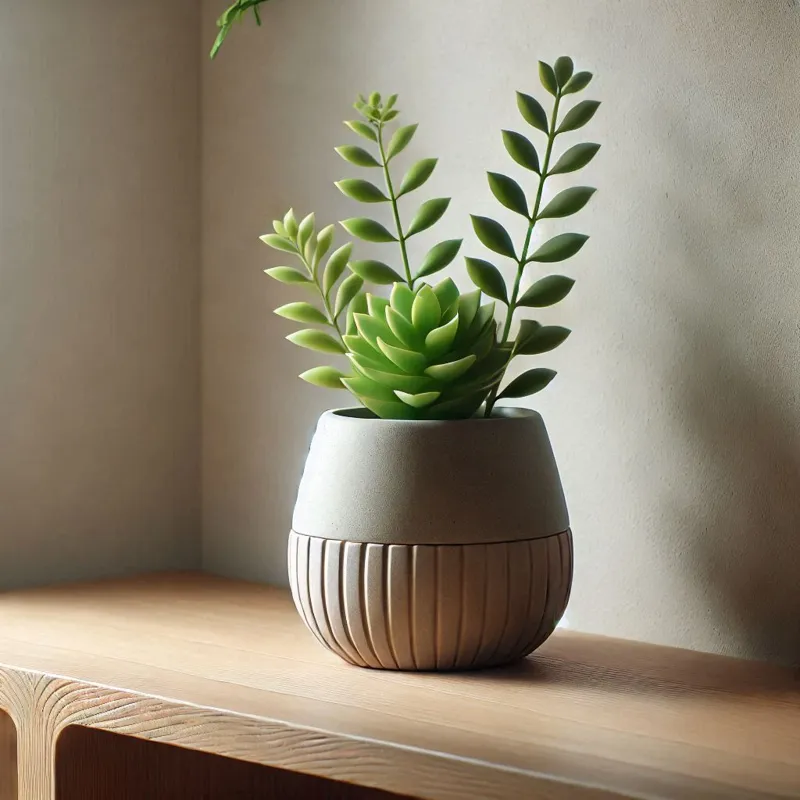 Ribbed bottom planter