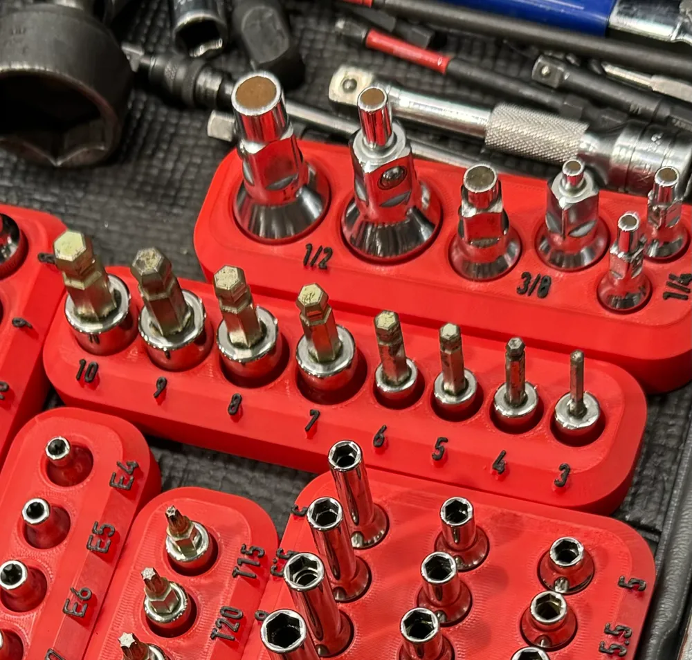 Snap On Allen/Ball Allen Socket Storage Rail Organizer by Whimsii3D