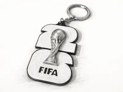 World cup keychain