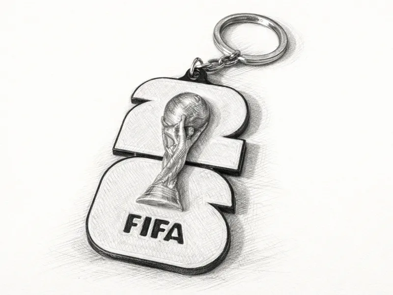 World cup keychain