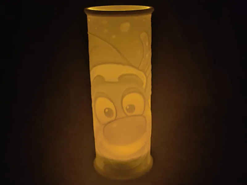 Fröhliches Rentier – 3D-Lithophane