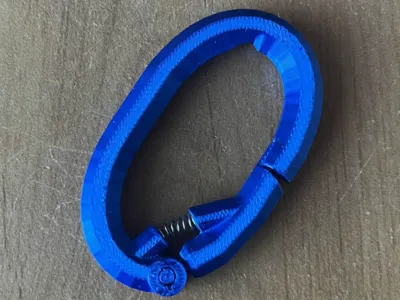 carabiner hook (self closing almost)
