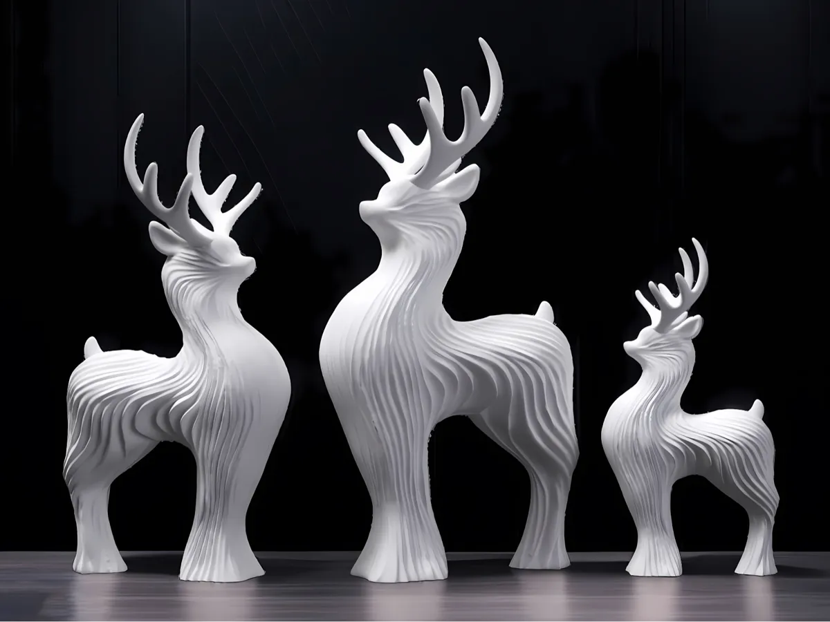 Elegant Standing Reindeer Decor Christmas & Winter by PinkyWings MakerWorld: Download Free 3D Models - 3D model önizlemesi