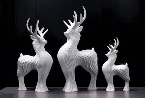 Elegant Standing Reindeer Decor Christmas & Winter view 3