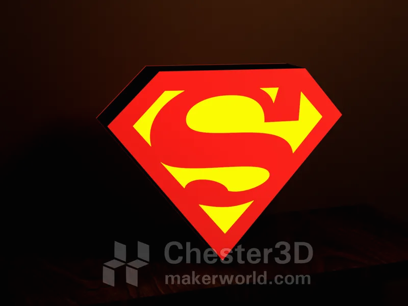 Superman LED Lightbox