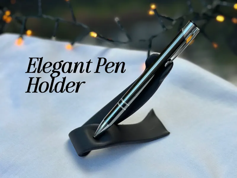 Elegant Ribbon Pen Holder