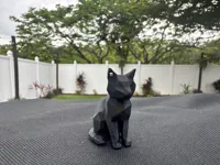 Porte-clés chaton low poly — photo 4