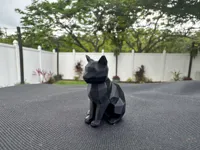 Porte-clés chaton low poly — photo 3