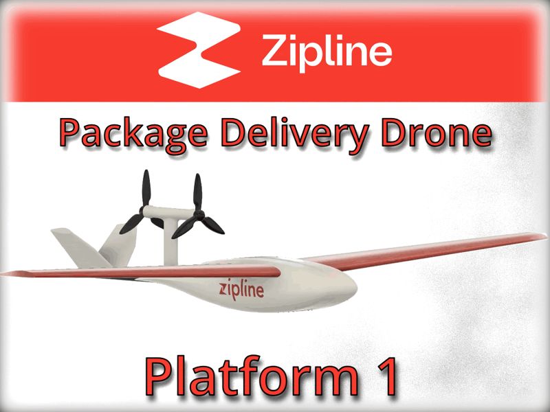 Zipline Package Delivery Drone