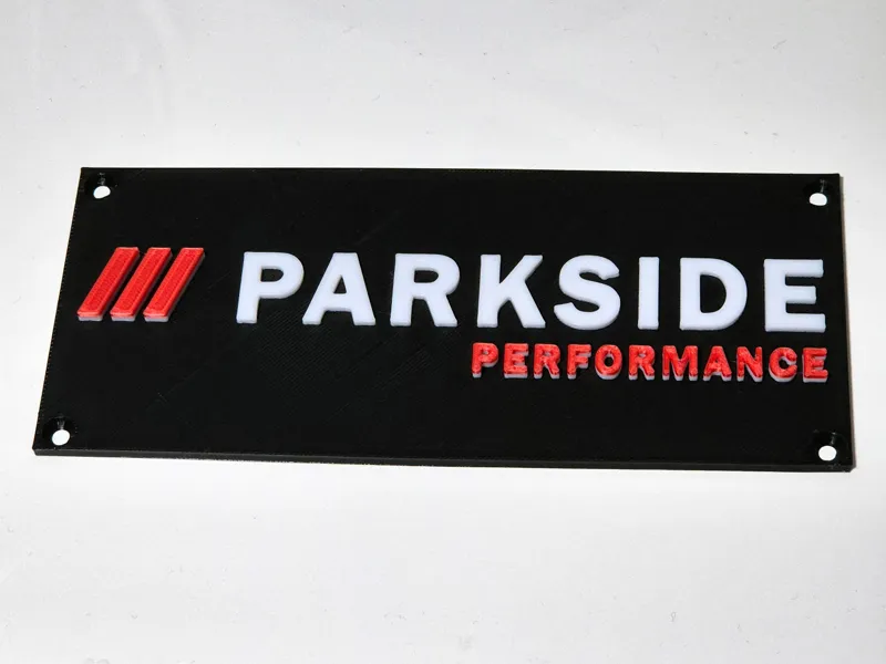 Parkside Performance Logo Wall Plate (15 x 7,5 cm)