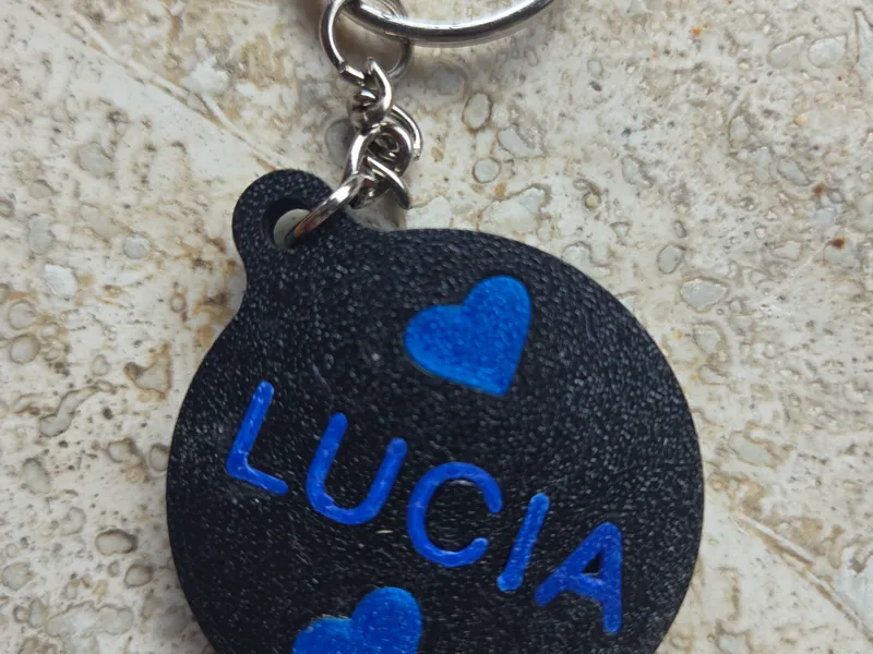 Portachiavi + Tag NFC Personalizato Lucia - INTER