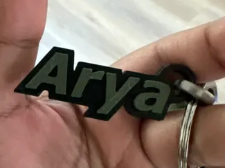 Arya Key Chain Name Plate