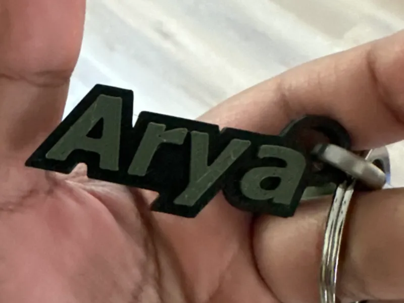 Arya Key Chain Name Plate
