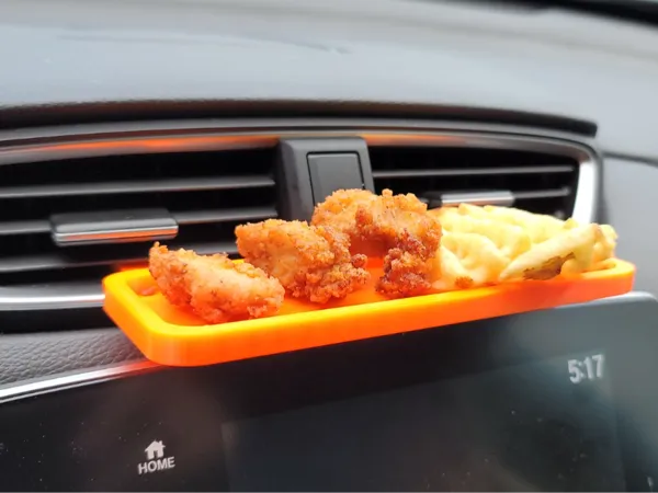 Plateau refroidisseur pour nuggets et frites en voiture