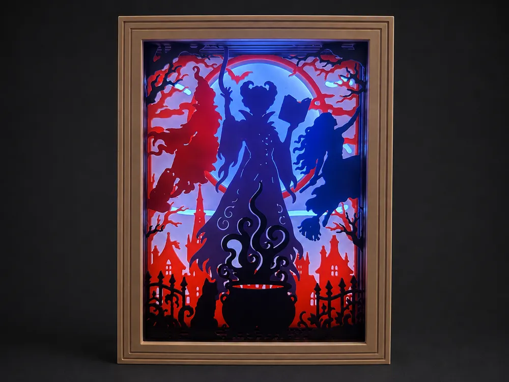Marco decorativo: Three Sisters Over Salem. Referencia del modelo original.