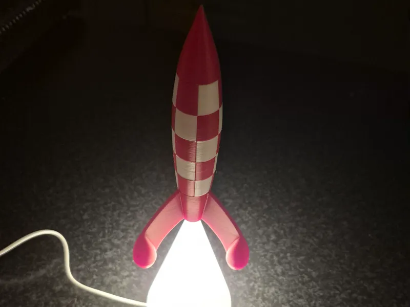 Light cone (smoke) for Tintin 20 cm rocket