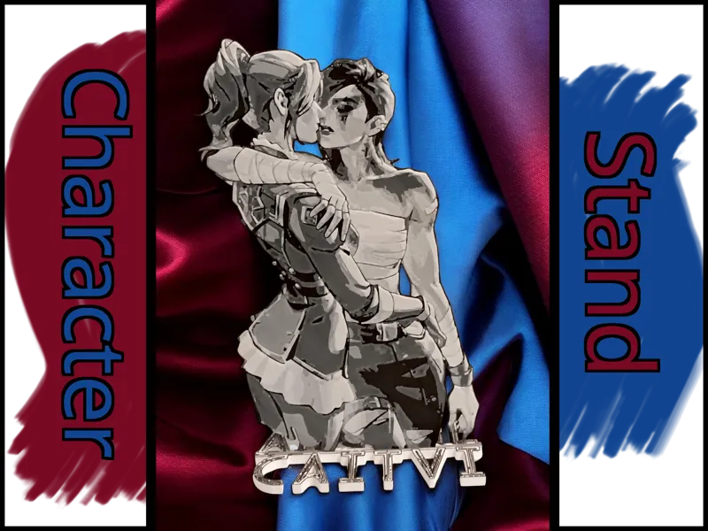 Arcane Character Stand - CaitVi Hugs and Kisses