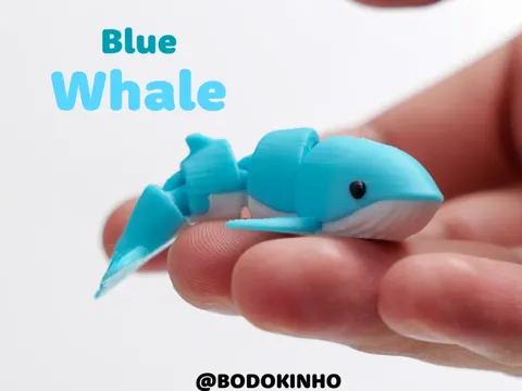 Tapa o cubierta: Blue Whale - Articulated — referencia de MakerWorld