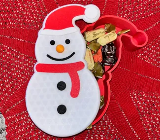 Portacioccolatini a pupazzo di neve