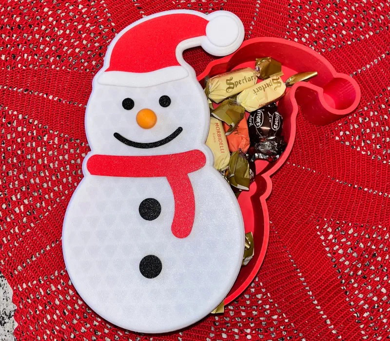Portacioccolatini a pupazzo di neve