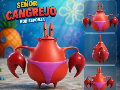 mr crab on bikini
