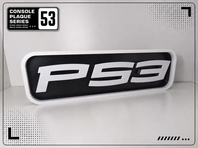 Console Logo Plaque - PS3 - Orig. Style