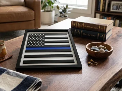 American Flag - Thin Blue Line Catch All Tray