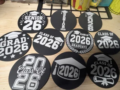 2026 graduation coaster pack. 10 total designs
