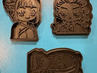 K pop demon hunters cookie cutter stamp set