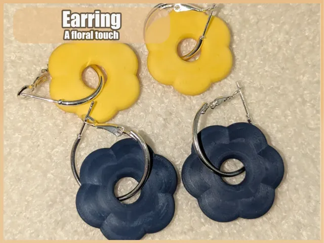 Flower earring
