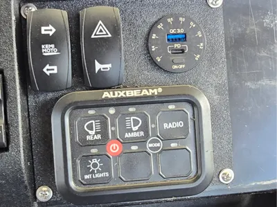 Honda pioneer 1000-5 2 rocker switch plate with v