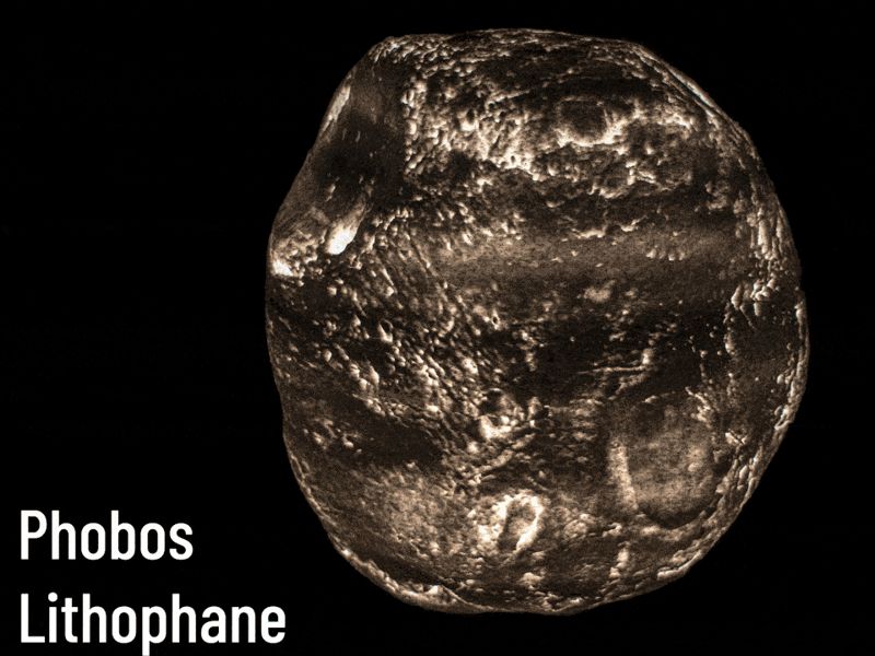 Phobos Lithophane Lamp
