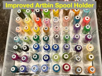 High-Capacity Artbin Embroidery Spool Holder