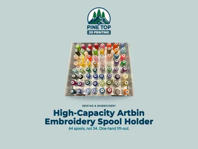 High-Capacity Artbin Embroidery Spool Holder