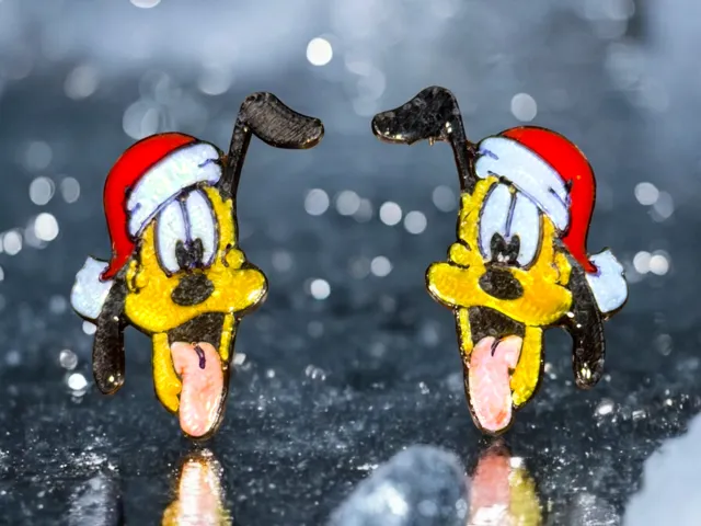 Pluto Christmas Earrings