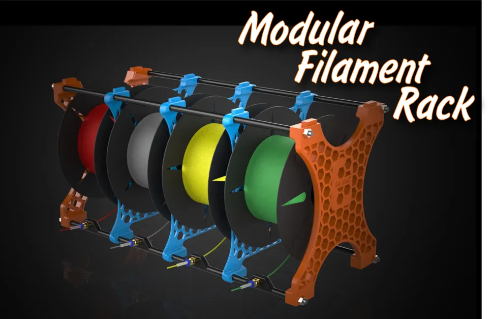 Modular filament rack by xuss46 - MakerWorld