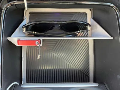 BMW X1 dashboard sunglass holder