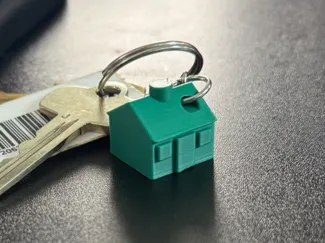 Monopoly House Keychain