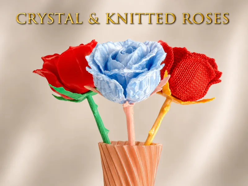 Crystal & Knitted Roses Collection
