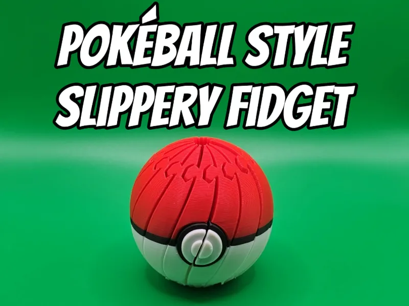Pokeball Style Slippery Fidget Toy - No AMS