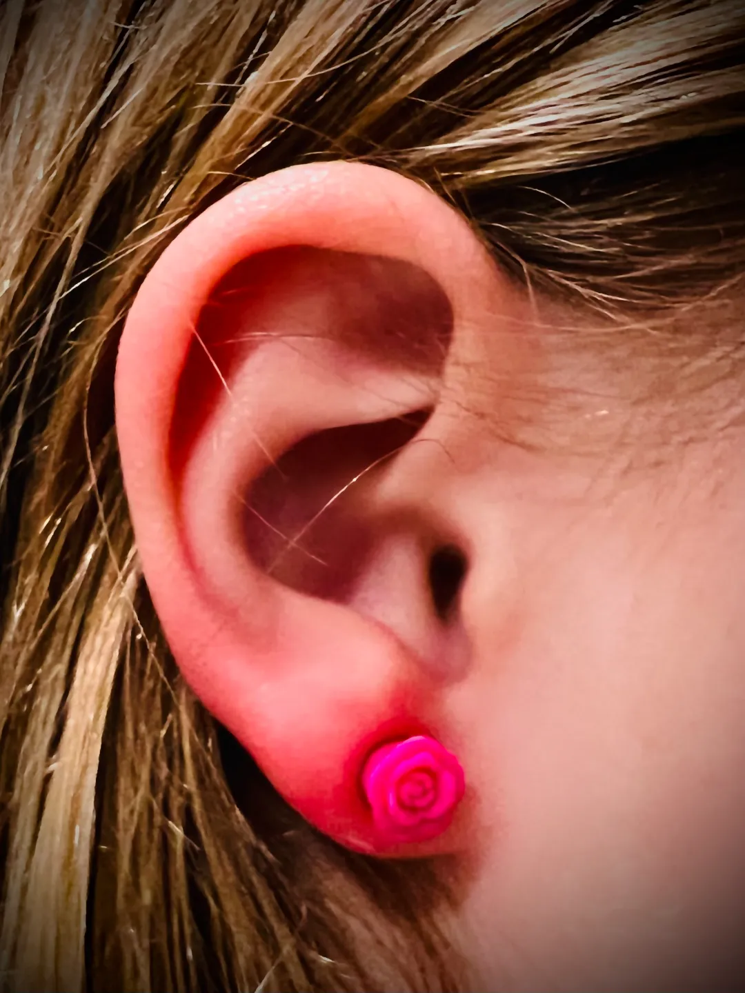 Magnetic Rose Earrings view 4