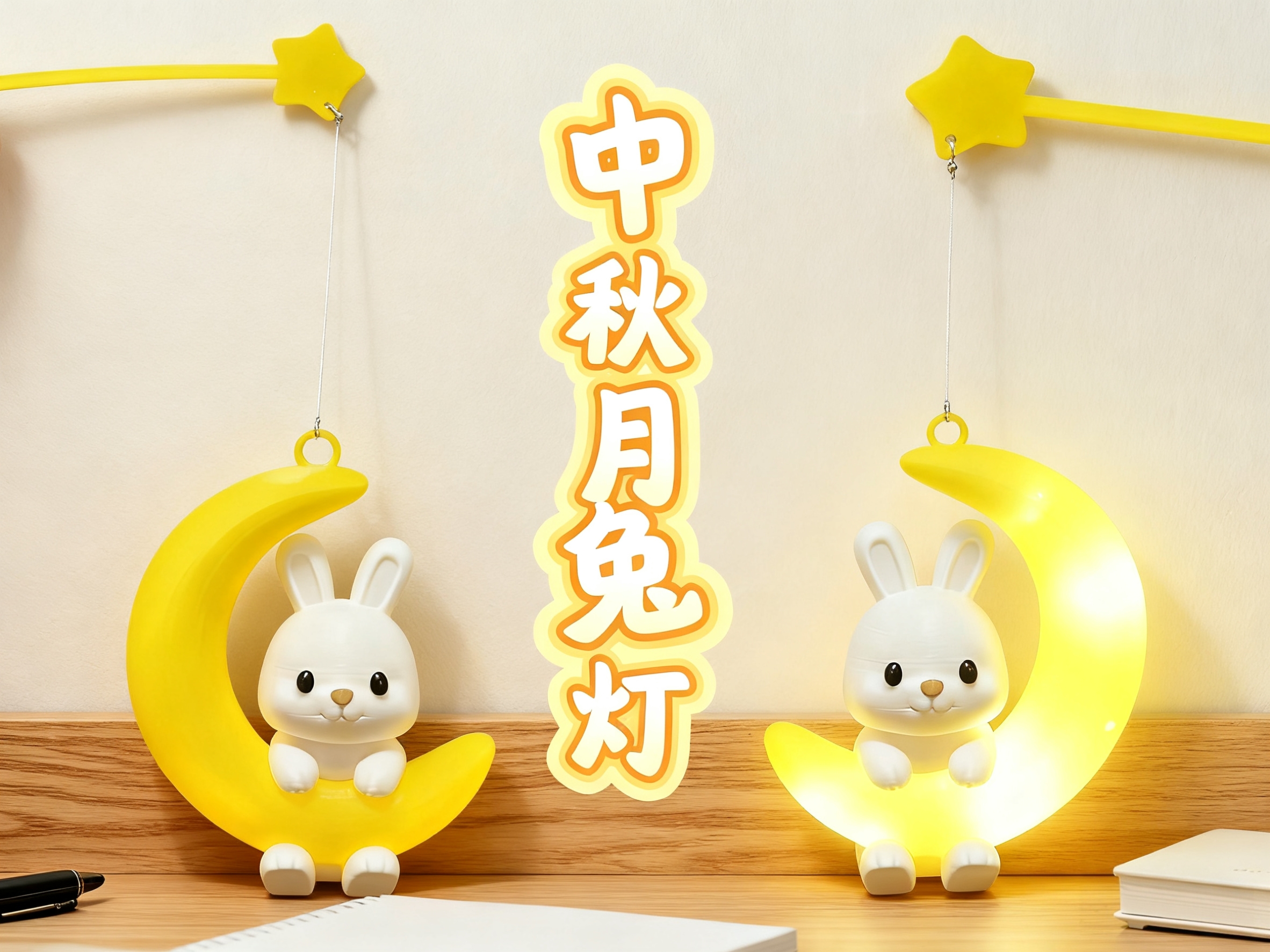 Miniatura 2 do modelo 3D 中秋月兔灯